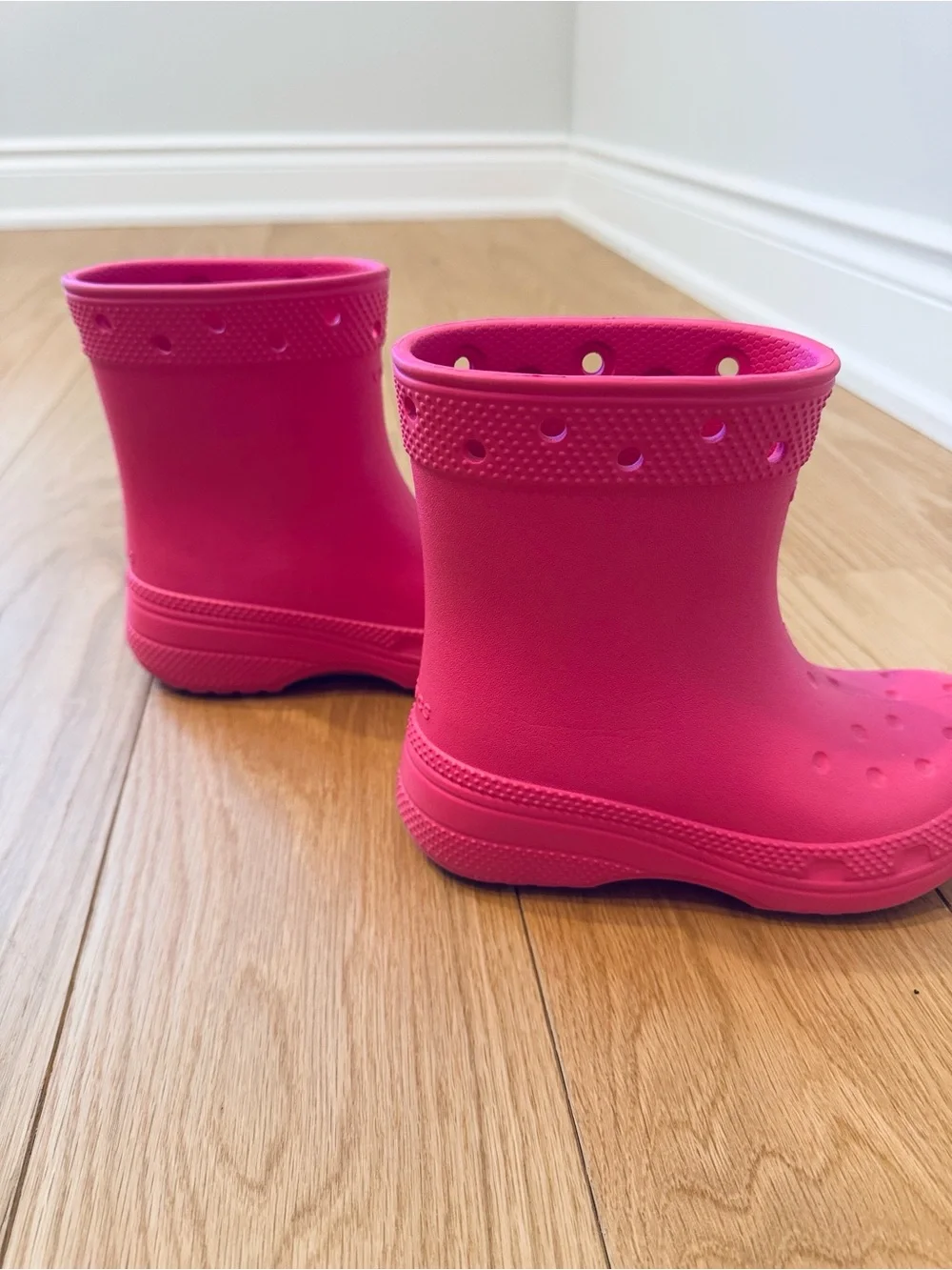 CROCS Classic Pink Rain Boots